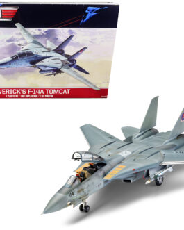 Level 4 Model Kit Maverick’s F-14A Tomcat Jet “Top Gun” (1986) Movie 1/48 Scale Model by Revell