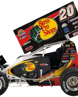 Winged Sprint Car #20 Danny Lasoski “Bass Pro Shops” “National Sprint Car Hall of Fame” 1/18 Diecast Model Car by ACME