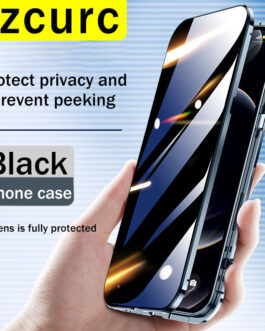 For iPhone 14 Pro max phone Case.iPhone 11 12 Mini 13 New 360° Full Protection Tempered Magnetic Adsorption Glass cover bag