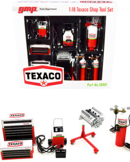 Garage Shop Tools #1 “Texaco Oil” Set of 6 pieces 1/18 Diecast Replica by GMP
