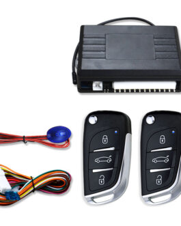 Universal Car Auto Keyless Entry System Button Start Stop LED Keychain Central Kit Door Lock with Remote Control black