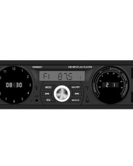 1 Din Car Mp3 Player 7388 Power Amplifier Radio with Temperature Display Bluetooth Music Player Black