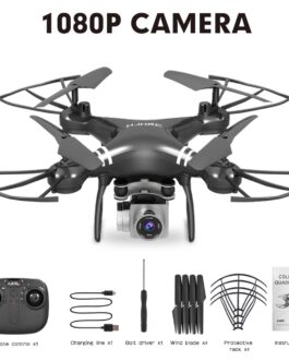 HJ101 Wifi Camera Air Pressure Fixed Height Face Recognition Drone Black 1080P+ face recognition