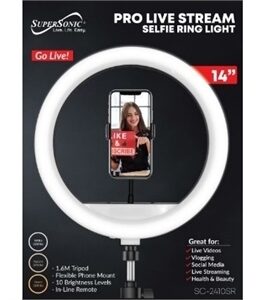 14″ Selfie Ring Light (Tripod)