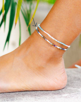 Deep Dive Beaded Anklet