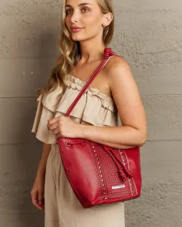 Nicole Lee USA Amy Studded Bucket Bag