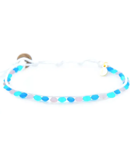 Moon Jellyfish Sea Glass Anklet