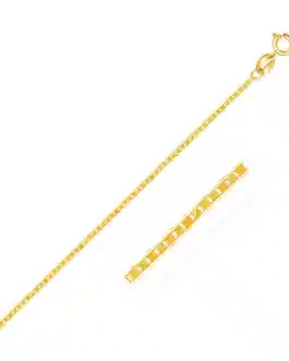 10k Yellow Gold Mariner Link Anklet 1.2mm
