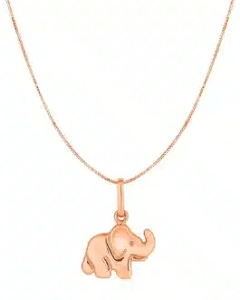 Elephant Pendant in 10k Rose Gold