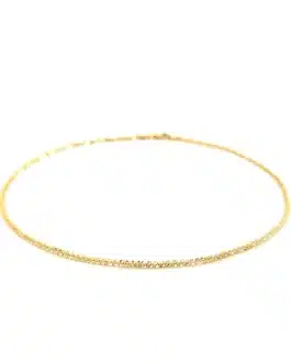10k Yellow Gold Sparkle Anklet 1.5mm