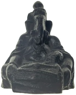 Small Lord Ganesha Resin Elephant Statue Spiritual Figurine