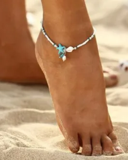 Beach Beaded Starfish Anklet Ankle Bracelet