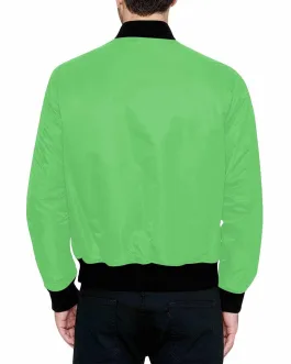 Mens Jacket, Pastel Green Bomber Jacket