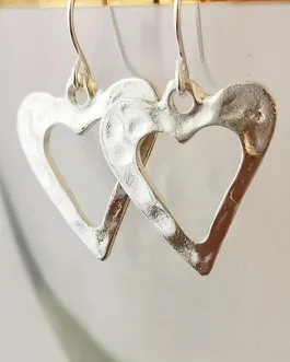 Hollowed Heart Shape Earrings