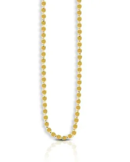 2.2mm 14k Yellow Gold Oval Mirror Chain
