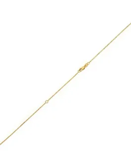 Extendable Bead Chain in 14k Yellow Gold (1.0mm)