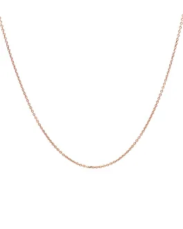 10k Rose Gold Cable Link Chain 0.5mm