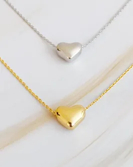 Love Bean Heart Necklace