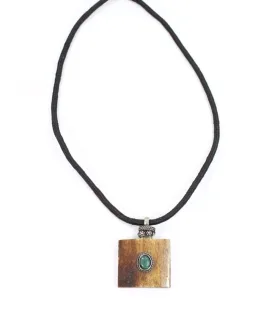 Horn & Stone Tribal Pendant Necklace