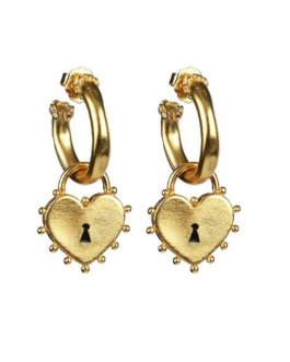 Locked Heart Earrings