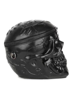 3D Bags Skull Messenger Shoulder Handbag Small Black