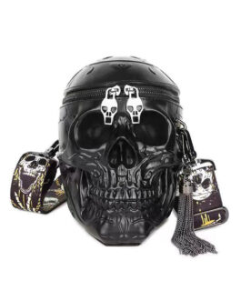 3D Bags Skull Messenger Shoulder Handbag Small Black