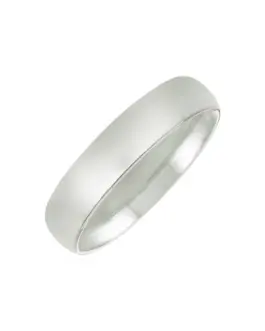 14k White Gold 5mm Comfort Fit Wedding Band