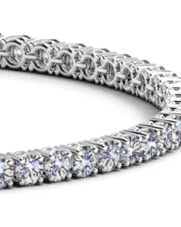 Lab Grown Round Diamond Tennis Bracelet in 14k White Gold (7 cctw F/G  VS2/SI1)