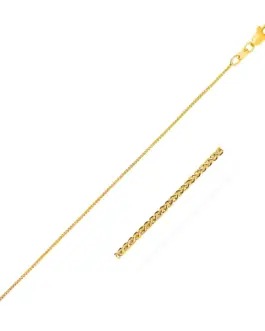 10k Yellow Gold Wheat Chain 0.6mm