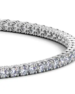 Lab Grown Round Diamond Tennis Bracelet in 14k White Gold (3 cctw F/G  VS2/SI1)