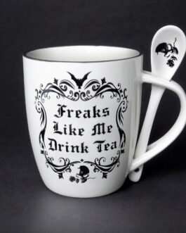 Freaks Like Me Drink Mug Tea Cup and Spoon