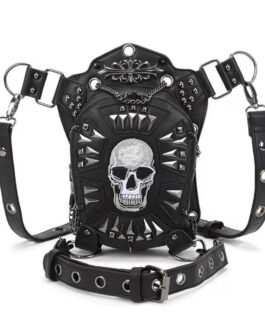 3D Bags Multi-functional Studded Hip Hop Chest Skull Sling Bag Cross Body Shoulder Bag For Men Women Punk