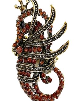 Studded Seahorse Ring