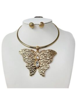 BUTTERFLY PENDENT NECKLACE SET