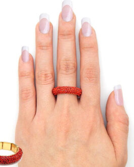 FULL CRYSTAL COVERED STRETCHABLE RING