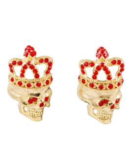 Studded skull earrings