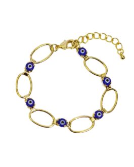Bella-K New Fashion Evil Eyes Beads Link Bracelets