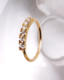14Kt. Yellow Gold Multi-Jeweled Nose Hoop