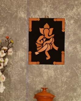 Handcrafted Terracotta Dancing Ganesh Wall Art: Unique Home Decor