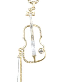 Violin pendant necklace