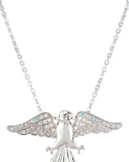 Crystal eagle pendant necklace