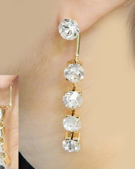 FRONT & BACK CRYSTAL POST EARRING