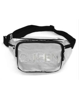 QUEEN LETTER RHINESTONE FANNY PACK