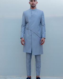 Regal- Grey Indo-Western Jacket Set
