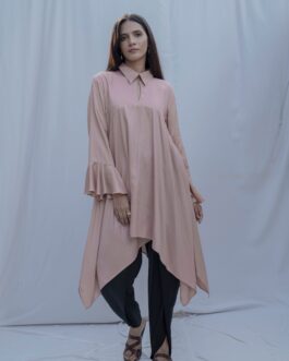 Asymmetric top with Bell Sleeves