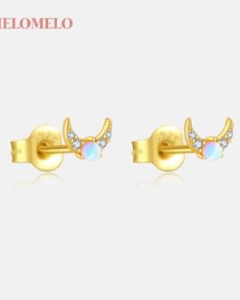 Laoise – Crescent Moon Opal Earrings