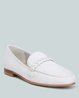 kita braided strap detail loafers