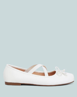 leina recycled faux leather ballet flats
