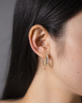 Cara – Crystal Hoop Earrings